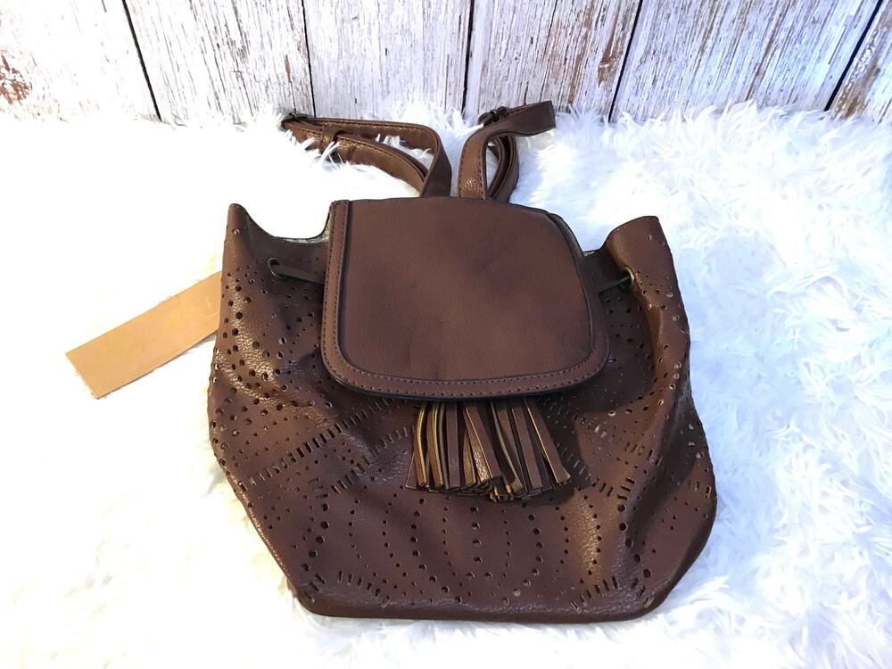 Revive Vintage Vegan Mini Leather Backpack NWT